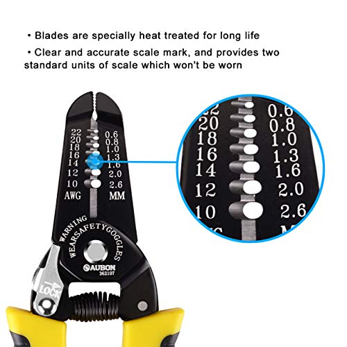 ZUZUAN 2-Pack 10-22 AWG Wire Stripper, Wire Cutter, Gauge Stripper, Wire Stripping Tool and Multifunctional Hand Tool，Professional Handle Design And Refined Craftsmanship - Thumbnail 5