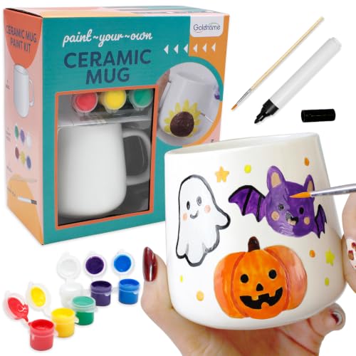 goldentime DIY Mug Painting Kit for Adults & Kids...