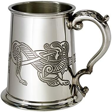 Wentworth Pewter Celtic Lion 1 Pint Pewter Tankard
