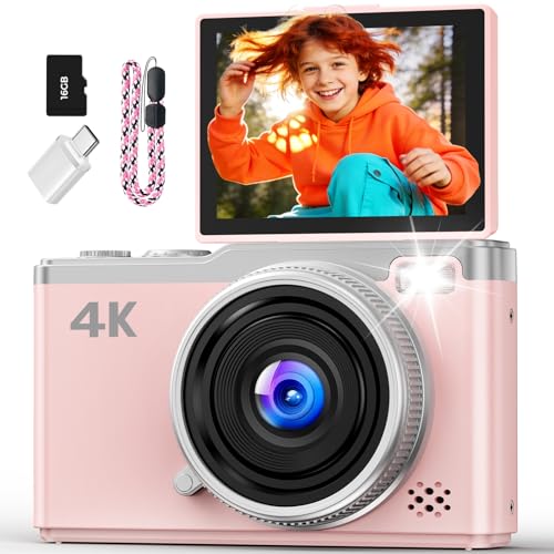 Camara de Fotos Digital 4K   Maxmango 64MP Cámara Digital con Pantalla Abatible 180°   2.4