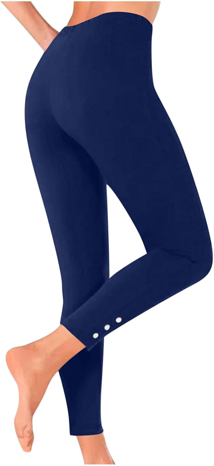 Leggings for Women High Waisted Full Length Buttery Soft Comfy Stretch Yoga Tight Pants for Workout Athletic Daily