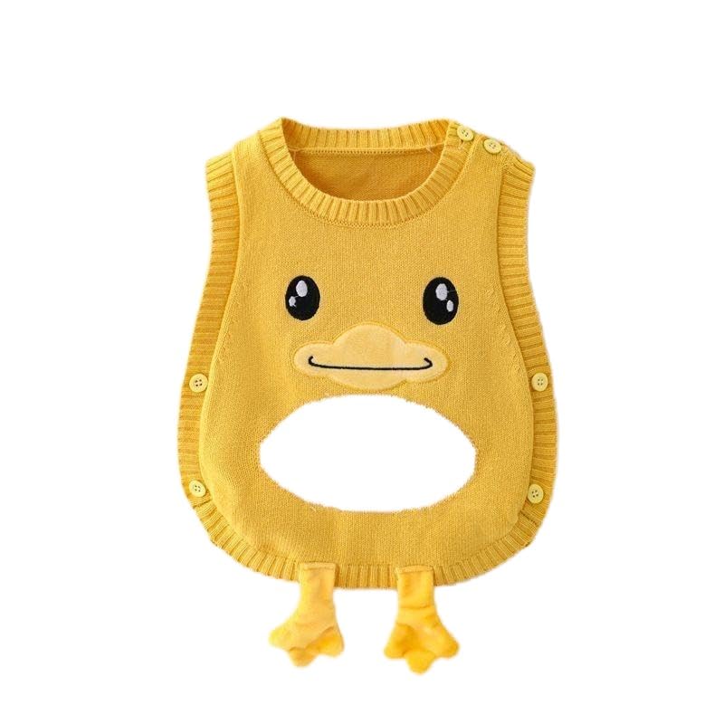 Toddler Sweater Vest Cozy Knit Round Neck Sleeveless Pullover Boys Girls Sweater Vests