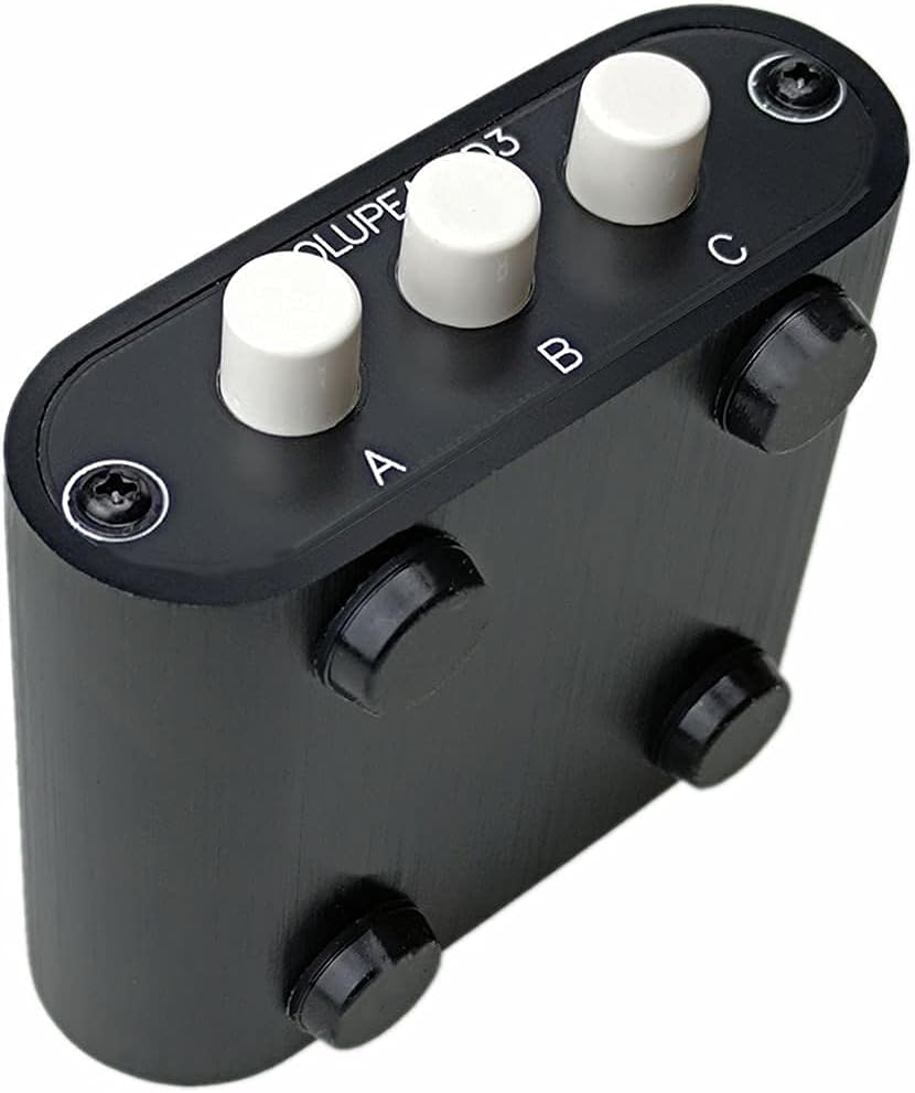 Accessories & Supplies 3 Out 3.5mm Stereo Audio Switch Source Input