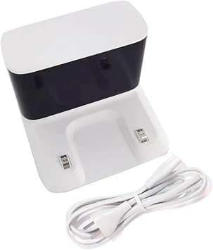 Original Charger Dock, Compatible for Dreame Bot F9 / D9 / D9 Pro / D9 Max / L10 Pro / Z10 Pro, Robot Vacuum Cleaner Spare Parts Color White with CableUS