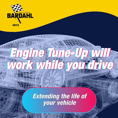Bardahl 4019 Engine Tune-Up and Flush - Engine Restore Motor Oil Additive for Cleaning and Increasing Performance - Car Engine Flusher Treatment - Made to Extend Vehicle Life and Improve Efficiency
