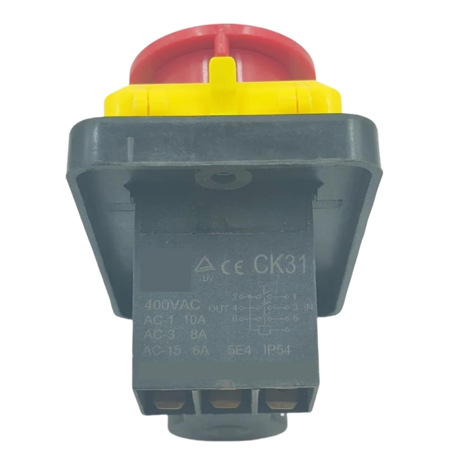 CK31 7 Pins 400VAC 3 Phase Magnetic Self-Locking Switch Start Button 1Pcs