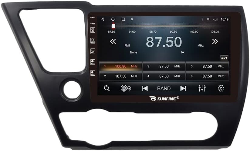 for Honda Civic 2012-2015 LHD CarPlay Android Auto Navigation Stereo GPS Radio Reverse Camera Display 9" IPS Touchscreen Headunit Tablet Pad Media Player, if Applicable Octa Core 6G+128G(B)