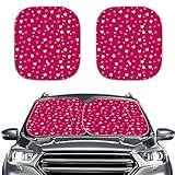 [Diseño único]: este parasol para parabrisas de coche también está impreso personalizado, puedes encontrar el patrón de coincidencia con nuestra tienda, el estampado personalizado puede ayudarte a localizar rápidamente tu coche, llamar la atención de los demás y mostrar completamente tu gusto personal