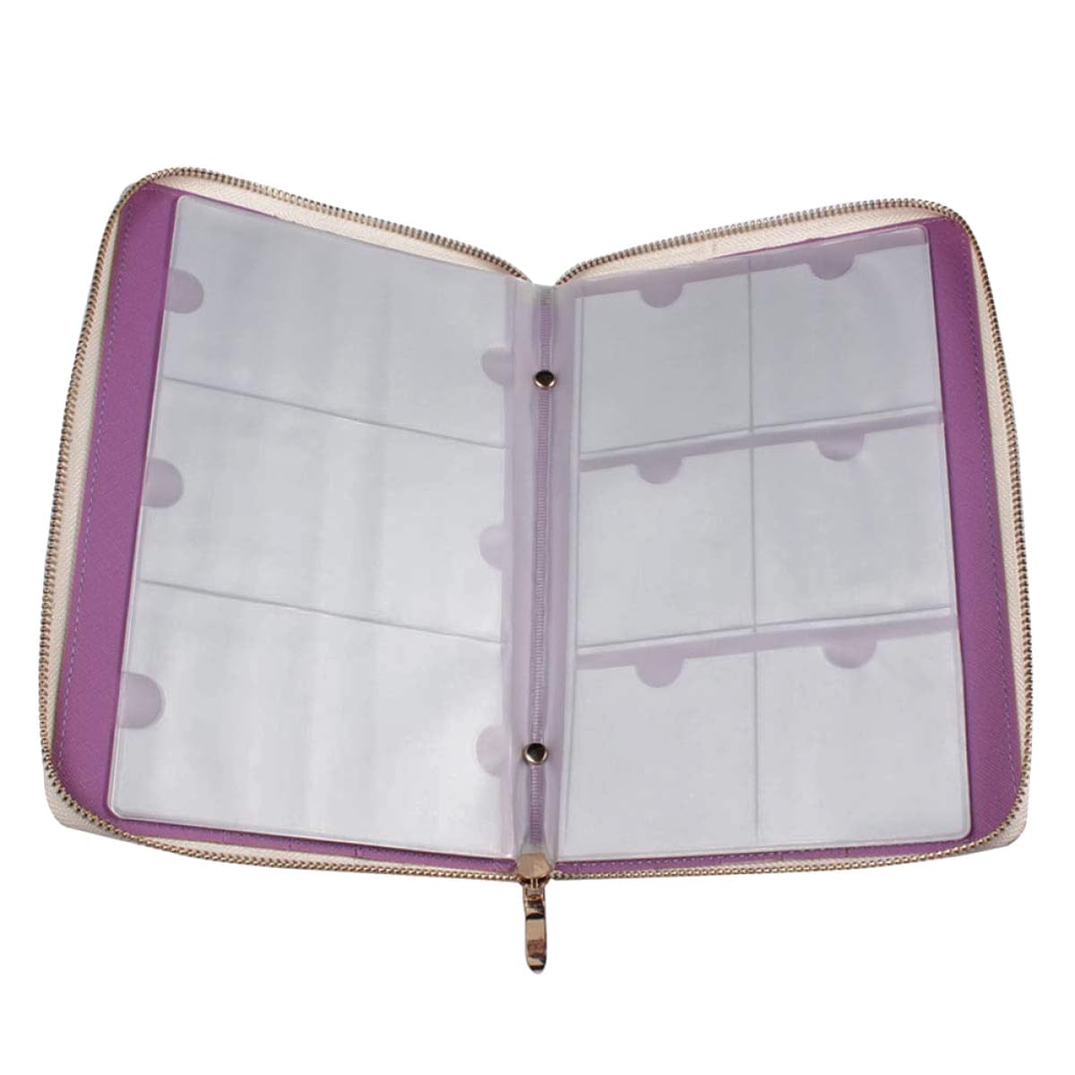 Housoutil Bolsa Multifuncional Capacidad para 72 Placas de Pu Diseño Práctico y Superficie Lisa Adecuado para Organizar Plantillas de Nail Art para Estampadores de Uñas