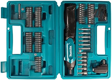 Makita DF001DW 3.6V Li-ion Screwdriver Supplied with an 18 Piece Bit Set in a Carry Case