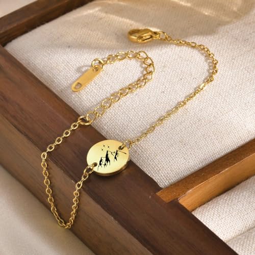 Image of Inspired Charm Bracelet, City of Starlight Merch Book Lover Gifts, Reader's Love Fan Birthday Gift