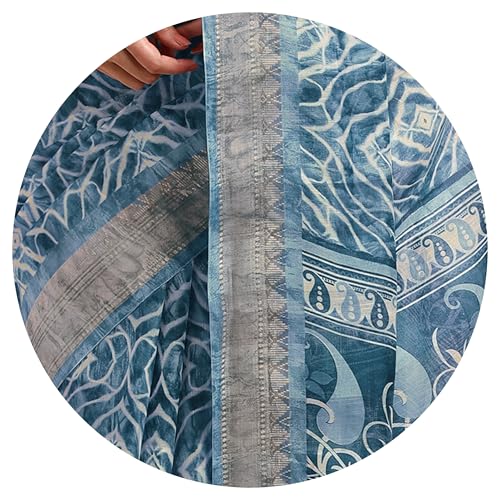 Image of MIRCHI FASHION Women Saree Cotton Blend Kalamkari Printed | Comfortable Office and Regular Daily Use Sari with Unstitched Blouse Piece