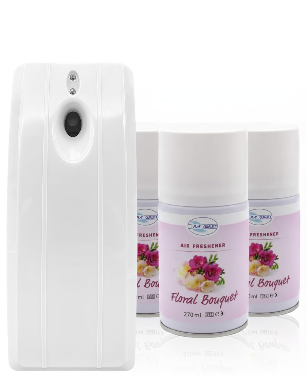 SET Duftspender Day & Night + 3 Duftdosen Lilie | Tag-/Nacht-Modus, einstellbare Sprühintervalle, 3 Duftdosen à 270 ml & Made in Germany