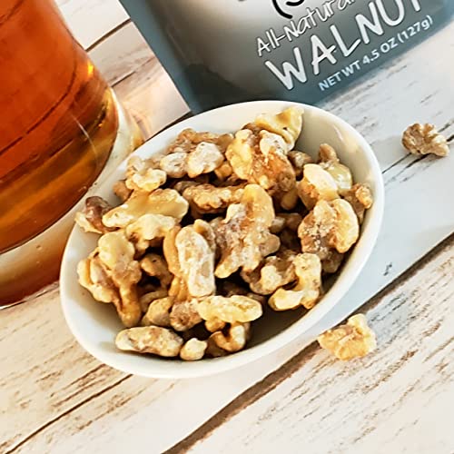 Crazy Go Nuts Walnuts - Plain With Sea Salt, 4.5 Oz (3-Pack) - Healthy Snacks, Vegan, Low Carb, Gluten Free, Superfood - Natural, Non-Gmo, Ala, Omega 3 Fatty Acids, Good Fats, And Antioxidants #TOP5