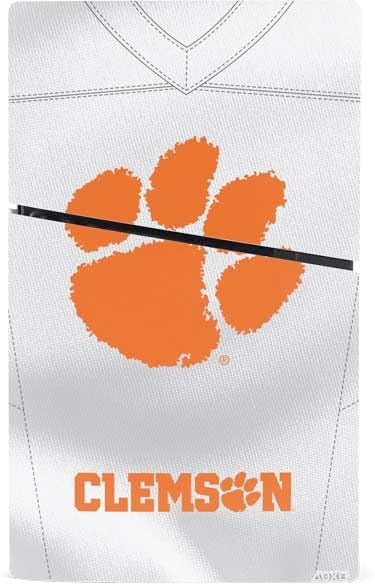 Skinit Decal Gaming Skin Compatible with PS5 Slim Digital Edition Console - Officially Licensed Clemson University Tiger Print Design