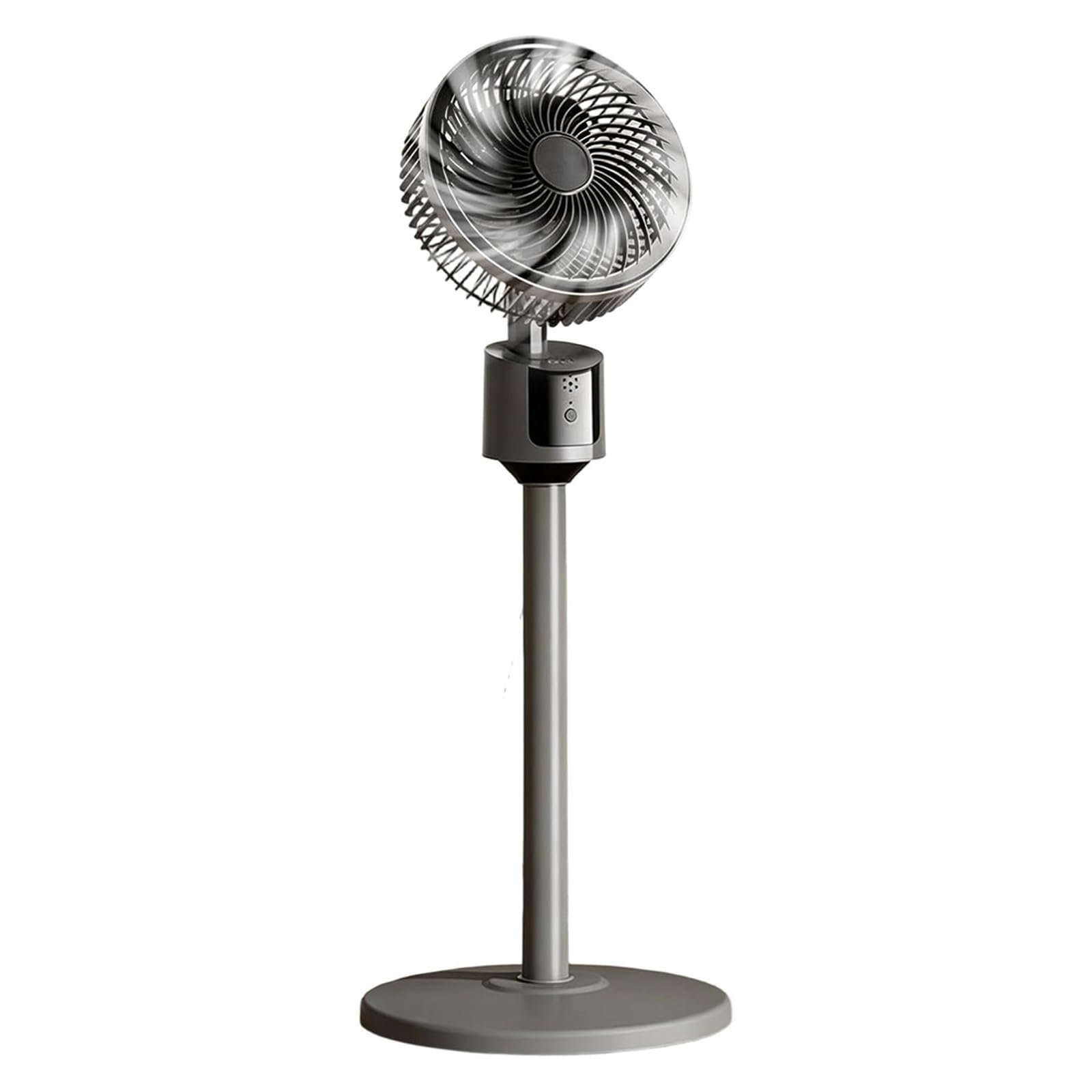 Pealeaf Ventilatore A Piantana Per Camera, Circolatore D’Aria Silenzioso, Oscillazione 90° Con Telecomando, 3 Velocità Altezza Regolabile (Black)