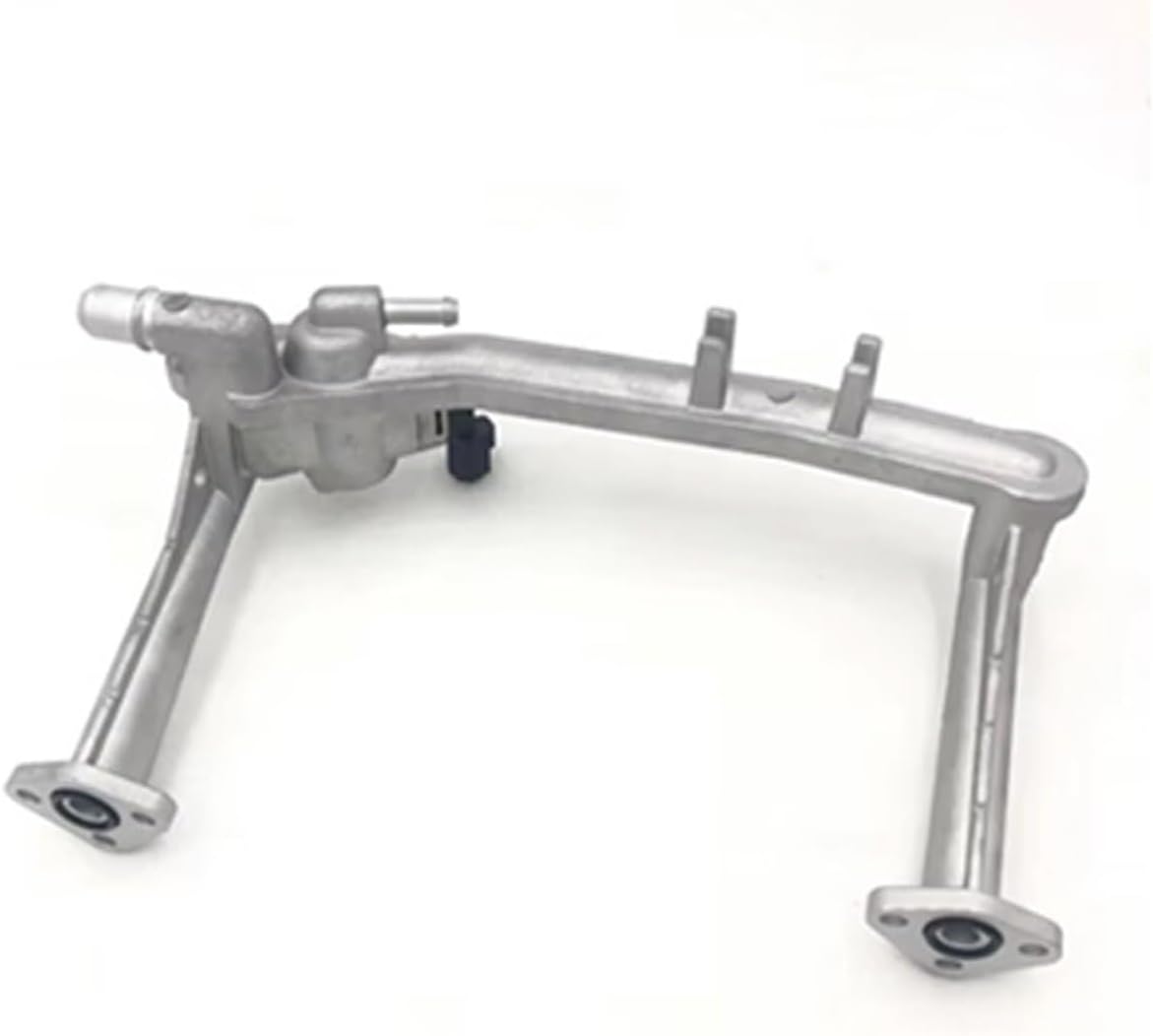 Coolant Heater Manifold Tube with Temp Sensor Compatible with Land Rover LR4 Range Rover Sport LR018273 LR122709 LR041788 LR122710(LR041788-aluminum)