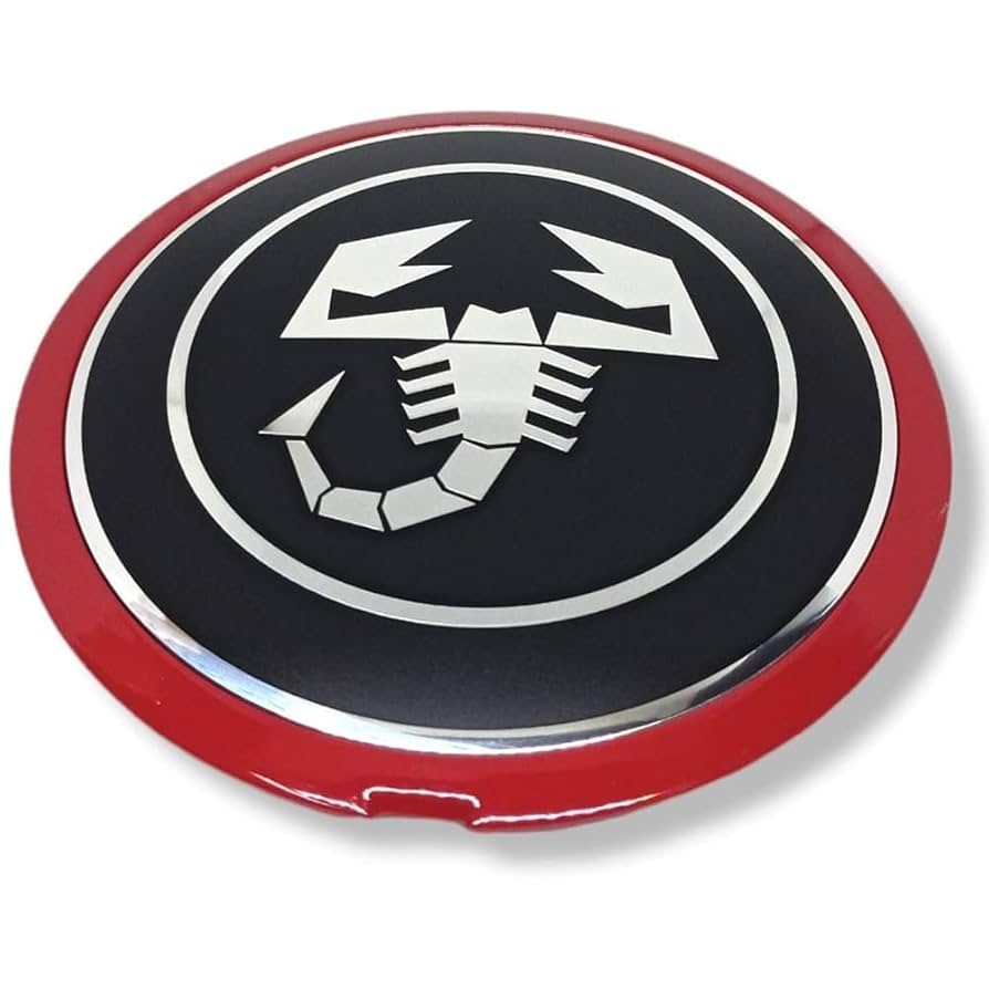 Abarth Accessoires Lot De 4 Cache-moyeux De Voiture Pour Abarth 500 595 695 Coppa Coppone Protege Jantes Voiture