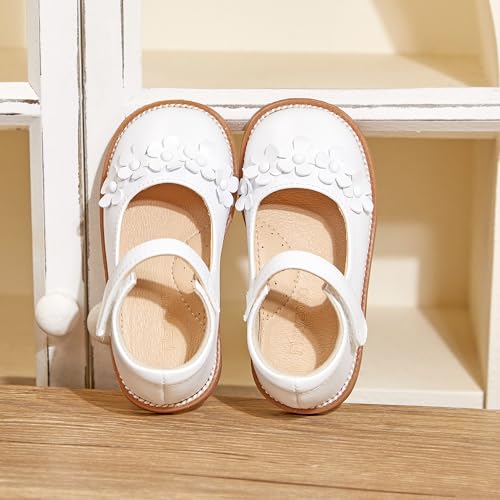 Image of Flaryzone Toddler Little Girl Mary Jane School Uniform Oxfords Flat Dress Shoes