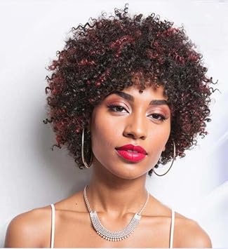 Short Afro Kinky Curly Synthteic Hair Bob Wig Natural Hair Afro Wigs For Black Women Heat Resistant Wigs For Black Women 6Styles Available QL-1095