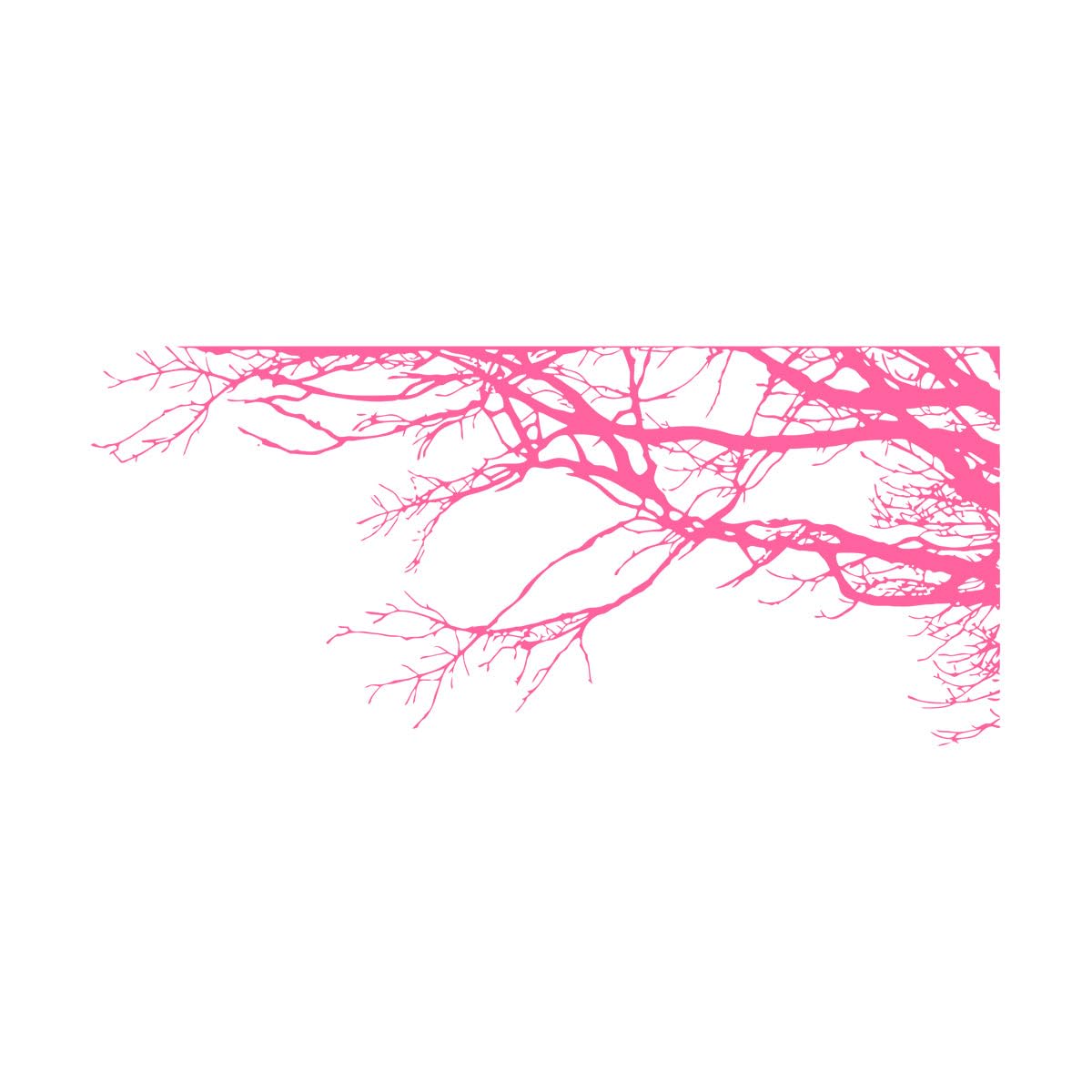 Tree Branch Wall Sticker Living Room Kids Room Nature Forest Tree Branch Woodland Wall Decal Bedroom Home Small - 25x56cm — image 1