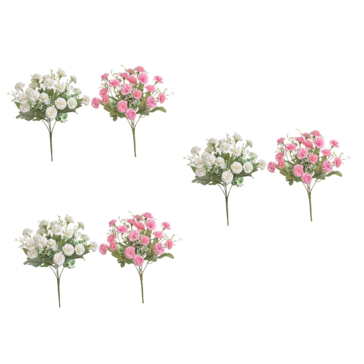 OUNONA 3 Sätze Simulation Nelke Rustikale Künstliche Blüten Gartenteppich Verandina Wundrrschön Dekorationen Gänseblümchen Anordnung Dekorative Blumendekor Seidenblume 2 Stück * 3