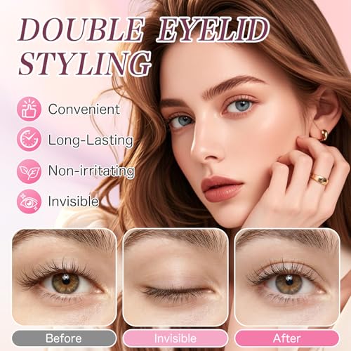 Double Eyelid Tape, Eyelid Tape for Hooded Eyes Invisible,Waterproof Eyelid Lifter Strips for Natural Look,All Day Wear,Say Goodbye to Sagging or Hooded Eyelids,Single Lids (800)