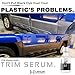 Trim Serum- Plastic Restorer for Cars- Restores Even the Most Damaged Plastic, Rubber, and Vinyl - Black Trim Restorer That Lasts For Months - Penetrates Plastic Pores Restoring Color (16 Oz)