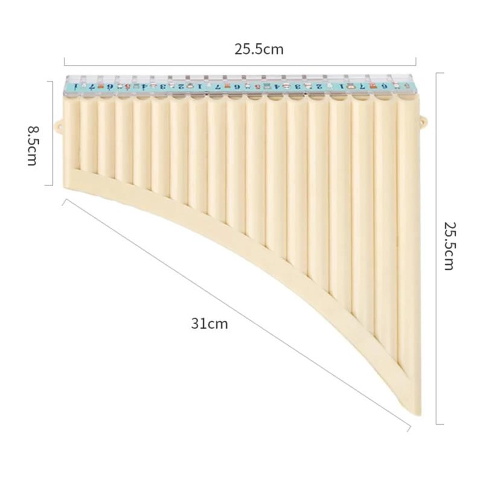 Flauto Di Pan Professionale Flauto Di Pan A 18 Tubi Strumento A Fiato Per Flauto Di Pan Chiave C Per Principianti Con Borsa Per Il Trasporto(Black)