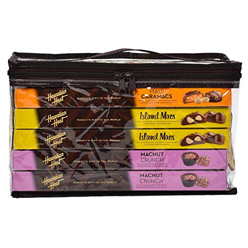 Hawaiian Host Chocolate Macadamia Assortment 6 Pack : 2 Maui Caramacs, 2 Island Macs, 2 MacNut Crunch - Thumbnail 3