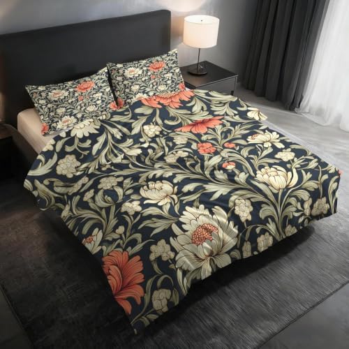 Ensemble de literie 200x200 microfibre avec taies d'oreiller imprimées - 5