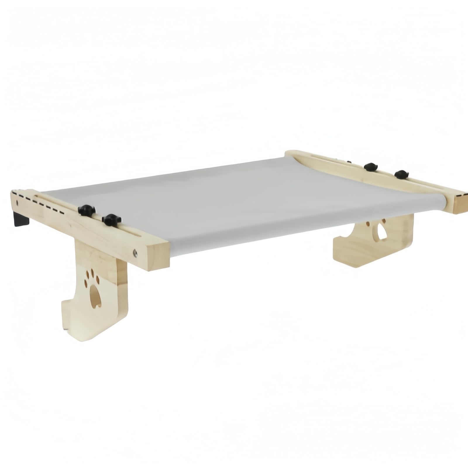 Hamac à fenêtre en bois pour animal domestique, lavable, respirant, perchoir à suspendre pour chatons et petits animaux domestiques (A-1 (53,8 x 38,1 x 17,5 cm)
