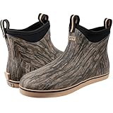 Buoy Boots Fishing Shoes for Men Waterproof - Short Rain Deck Boots - Wader Boots for Wet Conditions - Mens Rubber Boots, Realtree Legacy Camo Size 8
