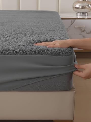 Waterproof Mattress Protector Cover, Liquid-Proof Bedding Protection, Multiple Sizes Available (Gray, 120 * 200)