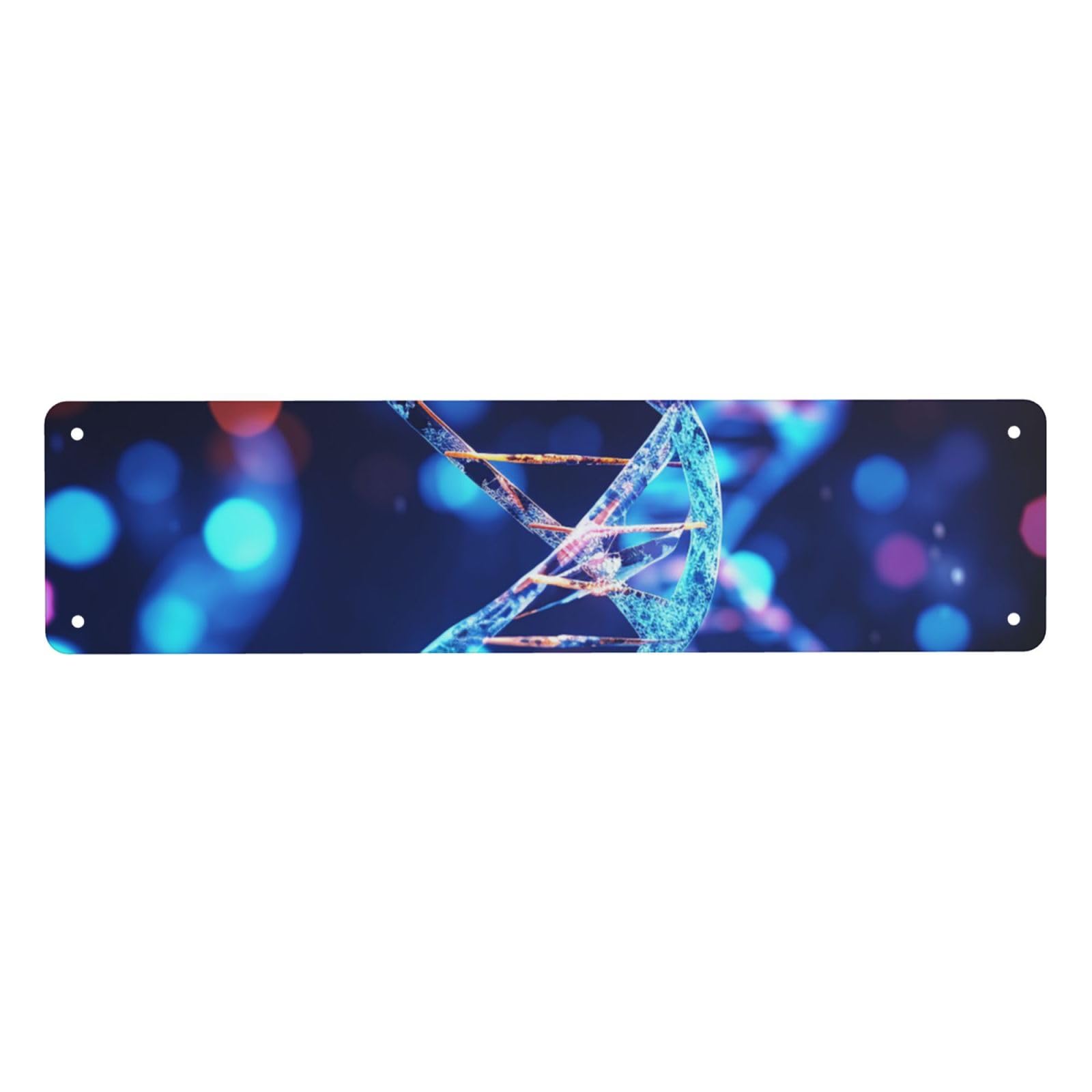 Vintage Metal Tin Signs Retro Garage Signs Stylish Wall Art Plaques for Home Decor Unique Poster 4x16 Inch DNA Genetic Helix Metal Sign Outdoor Wall Decorations Gifts