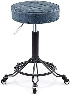 Rolling Stools Stool On Wheels Rolling Stools Height Adjustable Stools Professional Stools 360° Rotation for Beauty Salon Beauty Tattoo Shaving Stools for Kitchen, S The New