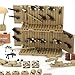Military Weapons Pack with Shipping Cargo Container Army Equipment Helmet Armor 325Pcs Various of Military Accessories Building Block Toy Compatible with Major Brands Soldier Figures (Desert Tan)