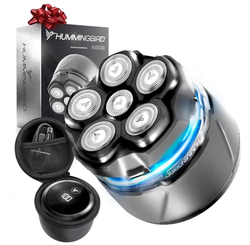 Rasoir rotatif crâne HUMMINGBIRD MK3 Stealth Edition pour un rasage rapide sous la douche