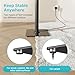 PEGZONE Speaker Stands Pair for Surround Sound,55 LBS Capacity,30.1 inch Floor Bookshlef Speaker Stands,Cable Management,Large Base,1 Pair,Black