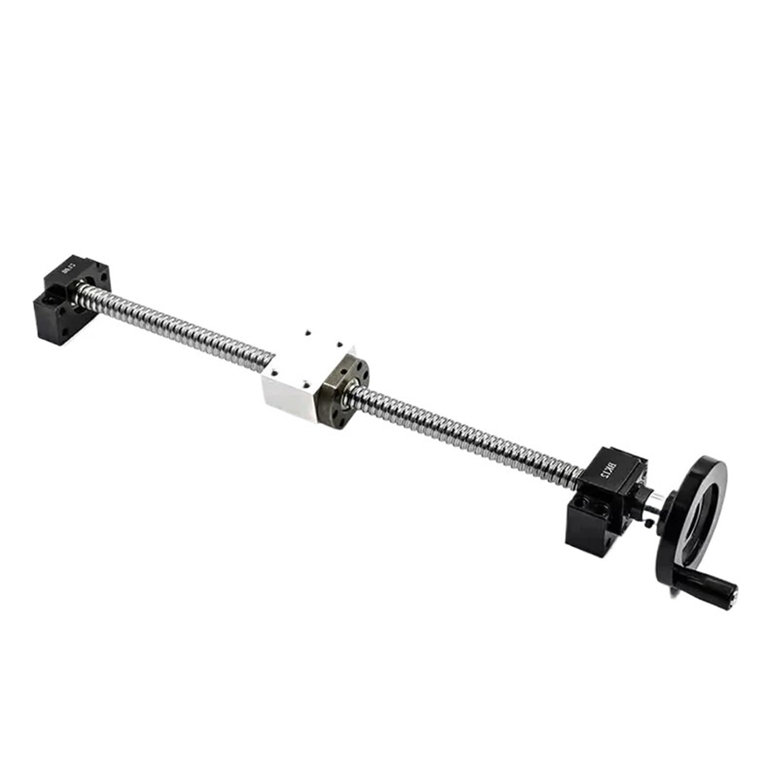 Vis à billes anti-jeu Vis à billes laminées SFU1605 C7 avec extrémité usinée + écrou 1605 + boîtier d'écrou + support d'extrémité BK/BF12 + volant(400mm)