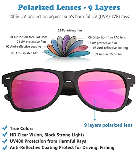 Image of Mens Polarized Wood Sunglasses for Men Women, Womens Sunglasses Wooden Sides Bamboo Glasses