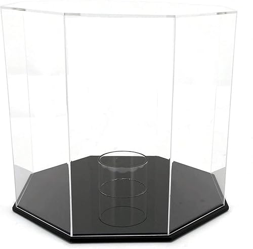 Miniatura 4 de OnDisplay Deluxe Octagon - Vitrina de baloncesto y balón de fútbol con protección UV, base negra