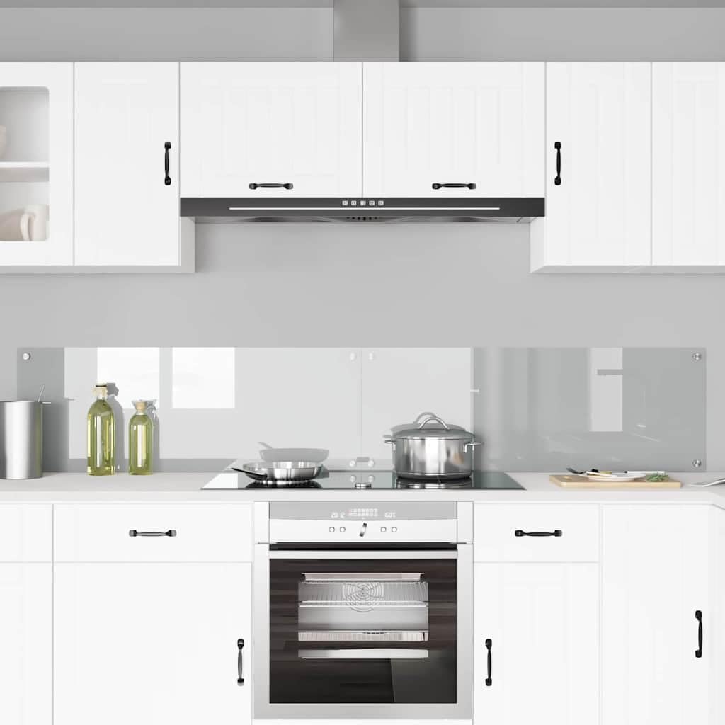 Solivagant Küchenrückwand 2 pcs Transparent 110 x 40 cm Gehärtetes Glas, Küche Esszimmer,Küchenhelfer -utensilien, 14.8 kg-3415488