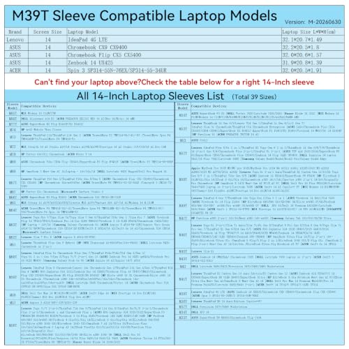 Image of Smatree M39T Hard Protective 14inch Laptop Sleeve Case for ASUS /Lenovo /ACER | Compatible for ASUS Zenbook 14 UX425,for Chromebook CX9 CX9400 /Flip CX5 CX5400, Lenovo IdeaPad 4G LTE, ACER Spin 3 (X8029T)