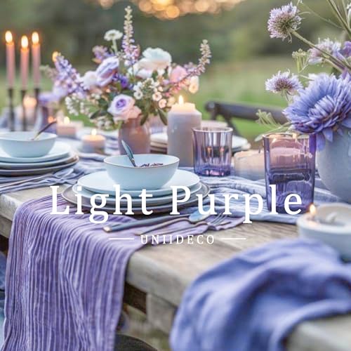 Image of 8 Rolls Crepe Paper Streamers, Light Purple Streamers Party Decorations for Baby Shower Bridal Shower Wedding Lavender Party Birthday Graduation