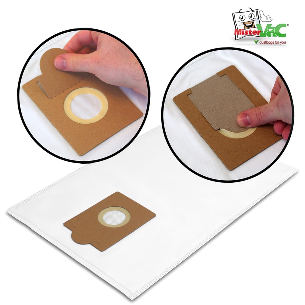 PakTrade 10 Sacchetti Per Aspirapolvere Premium Compatibili Con Fakir/Nilco S10, S12, S20 E Swirl F95 - Microfibra Multistrato - 2