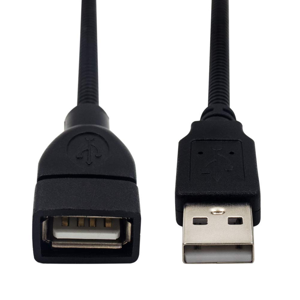 Cavo Prolunga USB 2.0 A Maschio A Femmina – Flessibile, 15 Cm, Supporto Metallo, Connessione 1:1