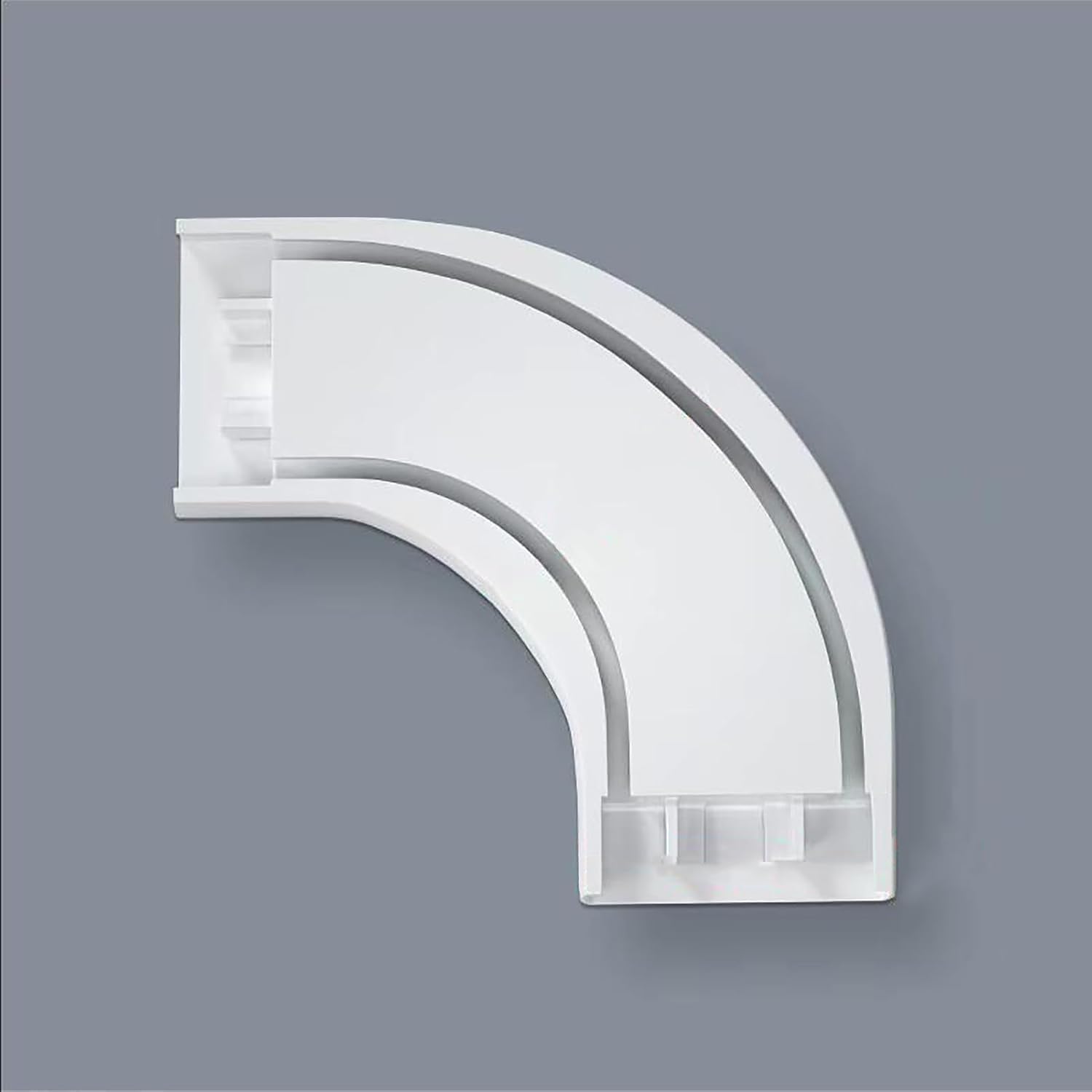 Double Curtian Track Curved Corner, 90° Curved Track Corner Connector