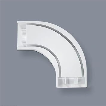 Double Curtian Track Curved Corner, 90 Curved Track Corner Connector