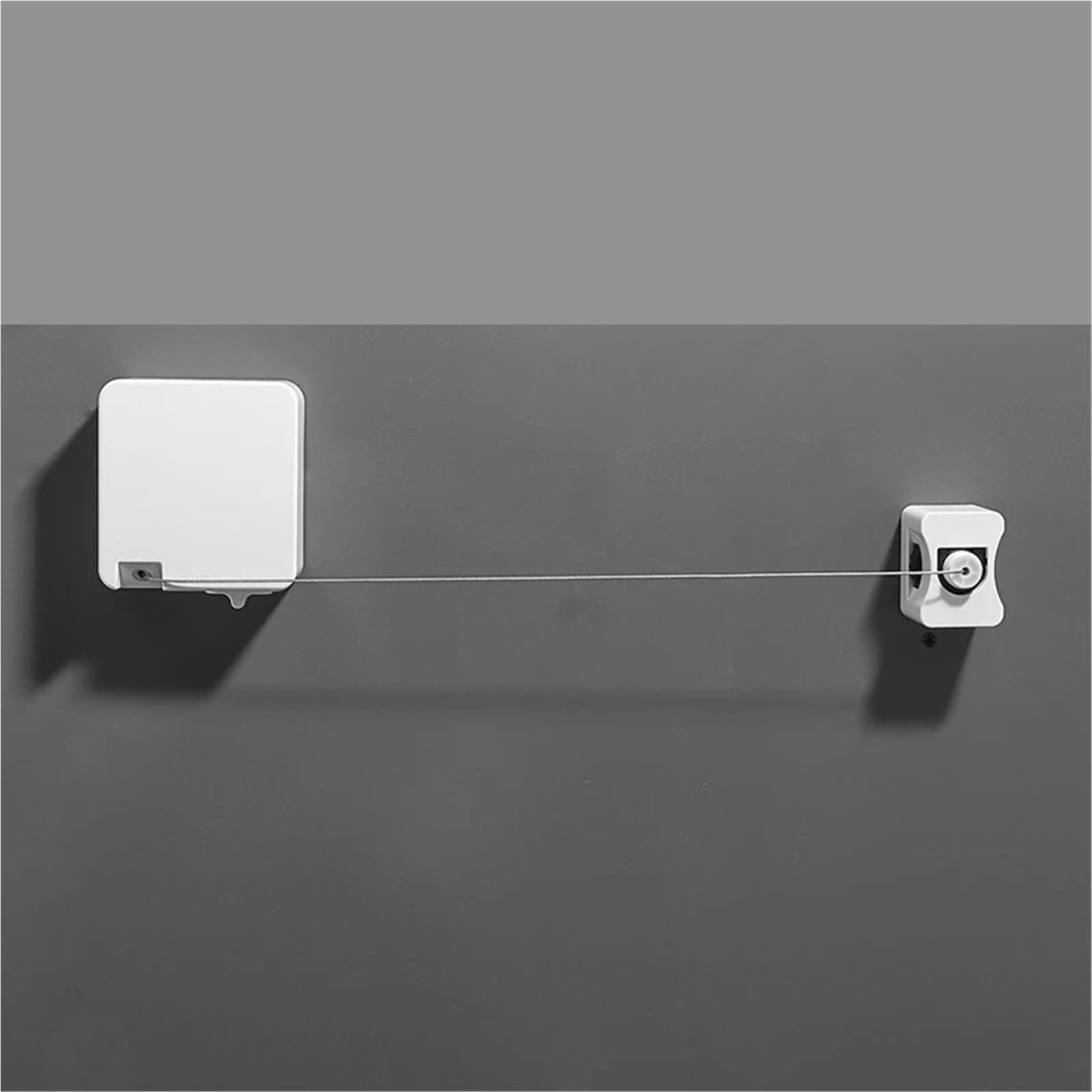 Unsichtbare einziehbare Wäscheleine aus Edelstahl, Wäscheständer, Balkon, Innen-Organizer, Drahtseil, Wäscheaufhänger(Gold Clothesline)